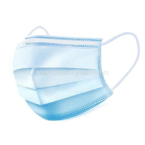 Disposable three-layer protective mask